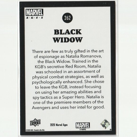 2020 Upper Deck Marvel Ages Premium Parallel Rainbow Foil BLACK WIDOW #262 - Picture 2 of 2